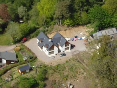 Aerial view of Torcastle House
